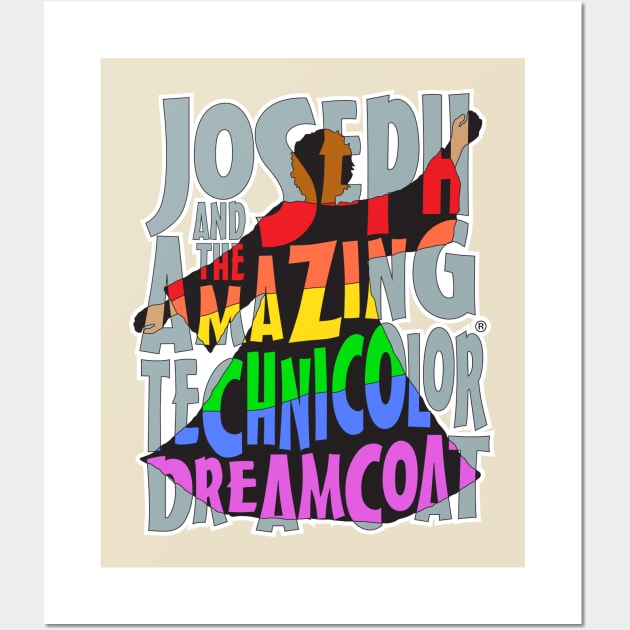 Joseph and The Amazing Technicolor Dreamcoat Wall Art by LEUART